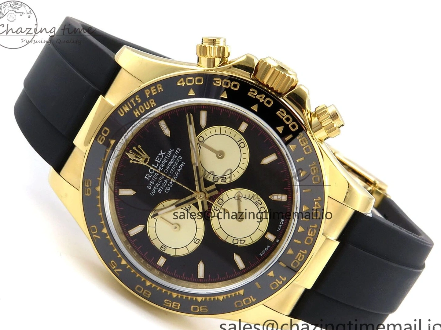 MiroTime 0414 Bold Daytona 126518 QF 1:1 Best Edition Black YG Dial on Oysterflex Strap SH4131 V6（Gain Weight） 1198